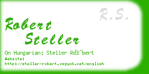 robert steller business card